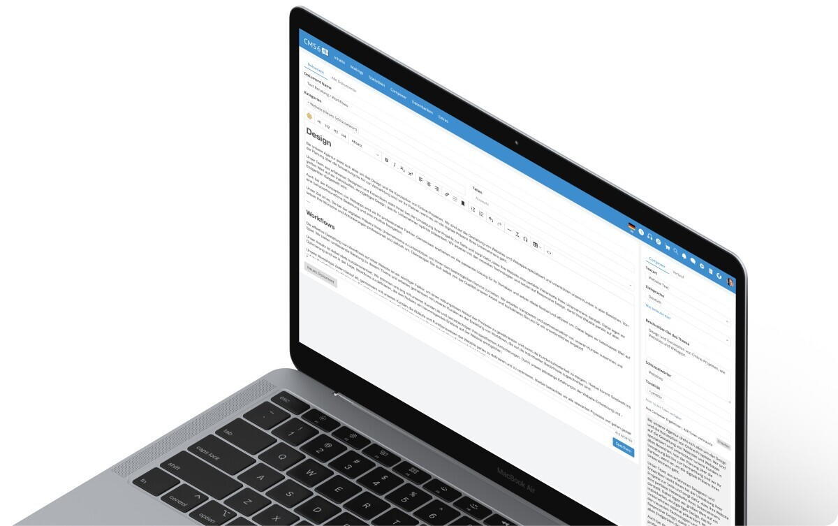 CMS 6 Composer, the AI text generator with ChatGPT integration. - gradwerk